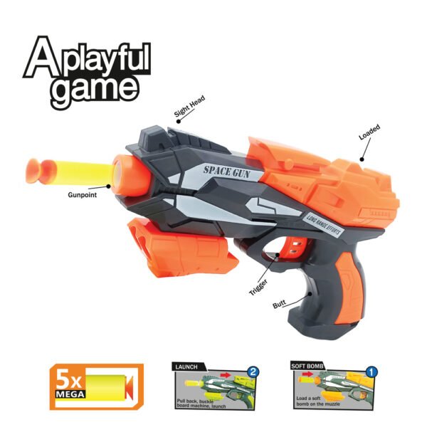 Thunder Strike Space Gun with 6 Darts - Available in 2 Colors