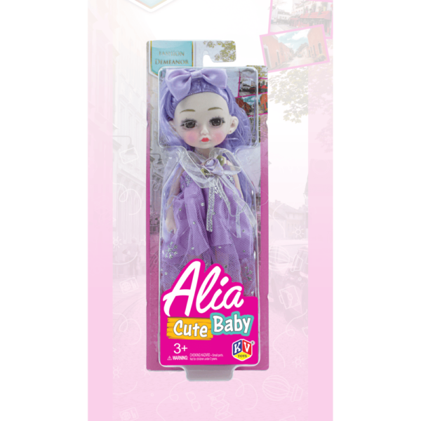 6" Alia Doll Cute Baby Doll Set Available In 4 Models - Yellow, Pink, Purple & Blue