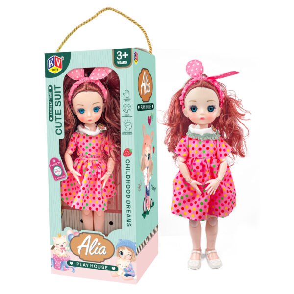 12" Alia Doll Play House Doll Available In 4 Models- Super Wash Set, Makeup Set, Dog Care Doctor Set, Vegetable Set