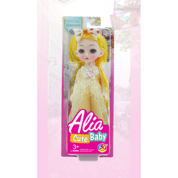 6" Alia Doll Cute Baby Doll Set Available In 4 Models - Yellow, Pink, Purple & Blue