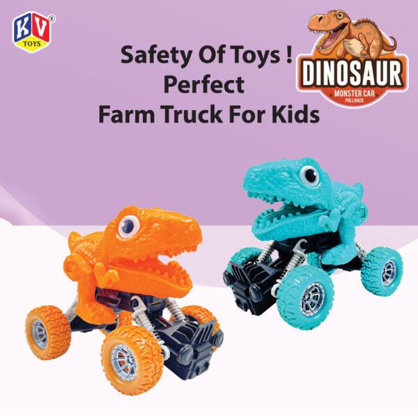 1 Pc Friction Power Monster Dinosaur Car - Pvc