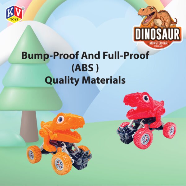 1 Pc Friction Power Monster Dinosaur Car - Pvc
