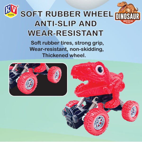 1 Pc Friction Power Monster Dinosaur Car - Pvc