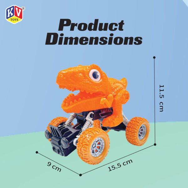 1 Pc Friction Power Monster Dinosaur Car - Pvc