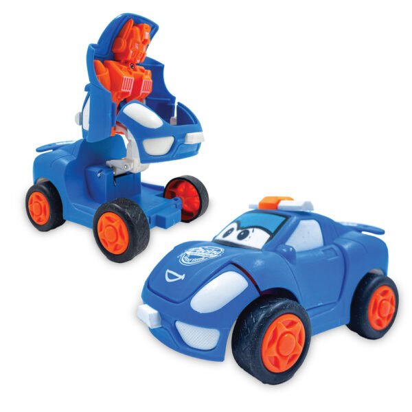 10 Pcs Friction Racing Transforming Car