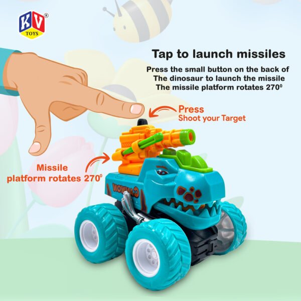 1 Pc Friction Shooting Dinosaur- Box