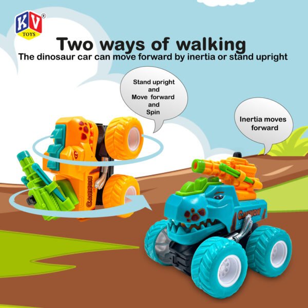 1 Pc Friction Shooting Dinosaur- Box