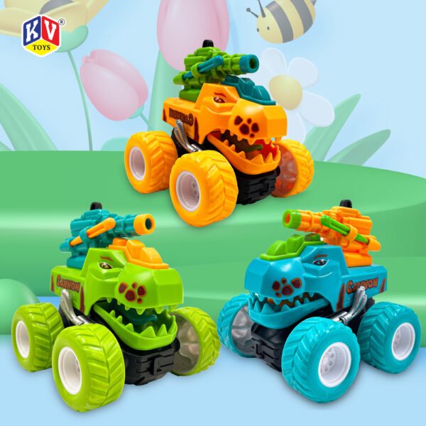 1 Pc Friction Shooting Dinosaur- Box