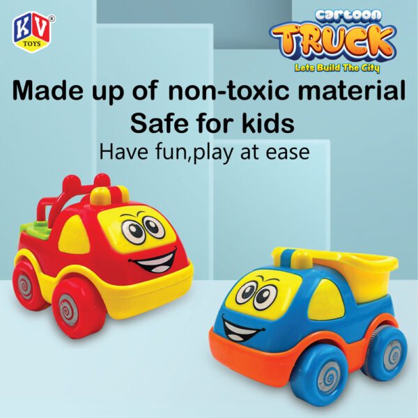 12 Pcs Friction 6 Model Mix Cartoon Truck