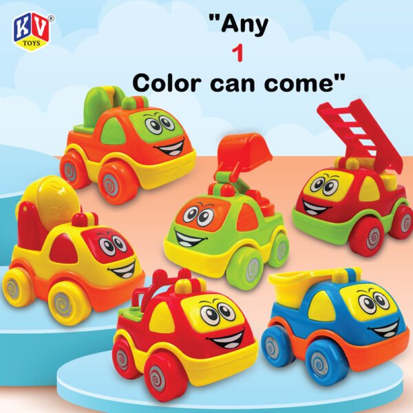 12 Pcs Friction 6 Model Mix Cartoon Truck