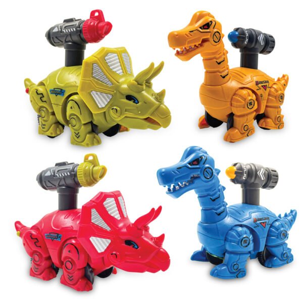 12 Pcs Friction 2 Model Mix Press & Go Dino