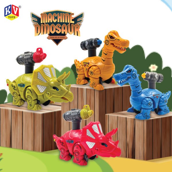 12 Pcs Friction 2 Model Mix Press & Go Dino