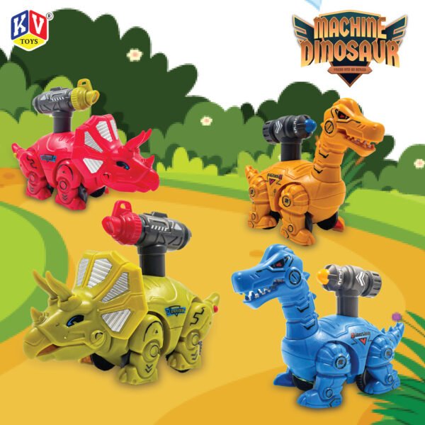 12 Pcs Friction 2 Model Mix Press & Go Dino