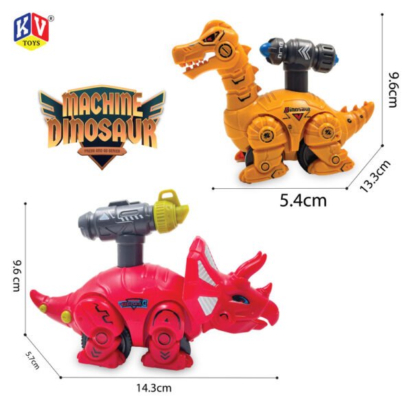 12 Pcs Friction 2 Model Mix Press & Go Dino