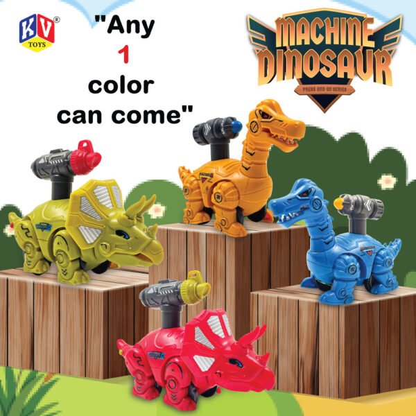 12 Pcs Friction 2 Model Mix Press & Go Dino