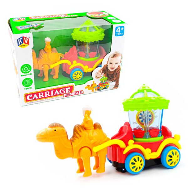 Bump & Go City Carriage Funfair (Horse And Camel) With Light And Music