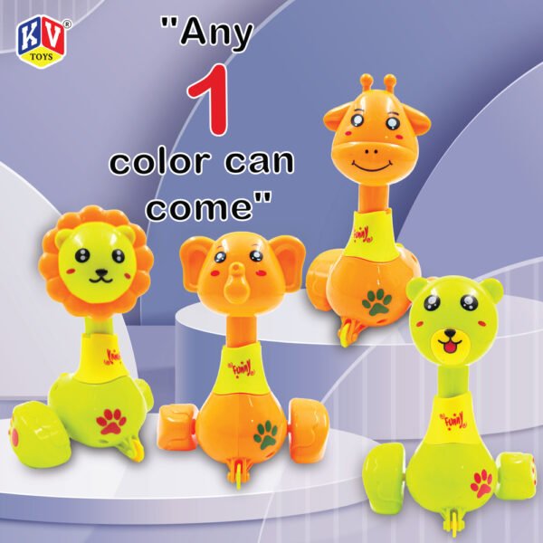 6 Pcs - 5 Cartoon Model Mix Press & Go Animal