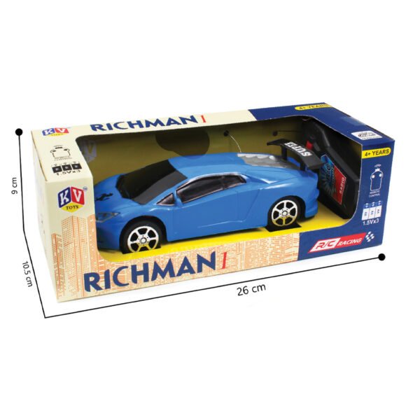 2 Function 1:18 Simulation Remote Control Car- Available In 6 Colors - Green, Red, Yellow, Orange, White & Blue