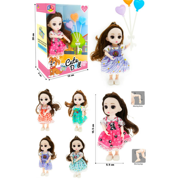 6" Alia Doll Cute Doll Available In 4 Models - Assorted
