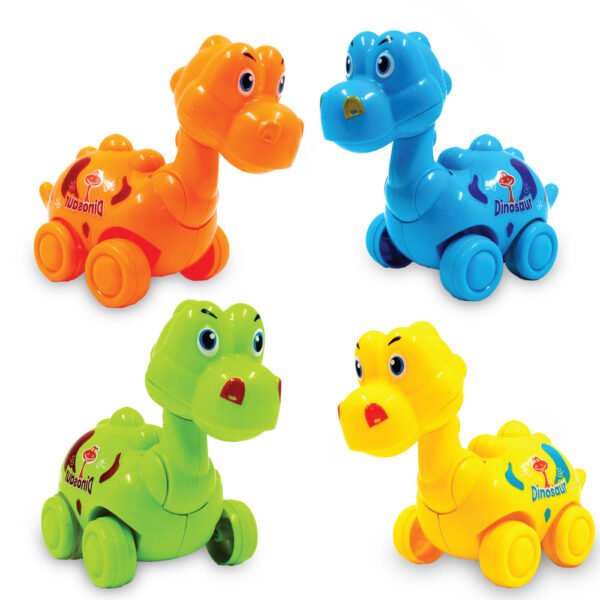 2 Pcs Friction Power Monster Dino & Shark With 360 Rotation