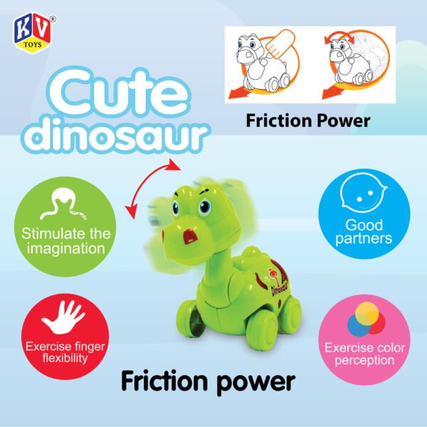 2 Pcs Friction Power Monster Dino & Shark With 360 Rotation