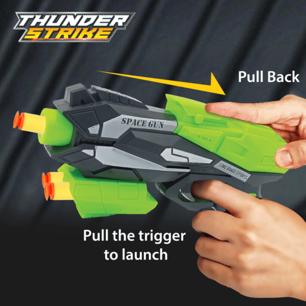 Thunder Strike Space Gun with 6 Darts - Available in 2 Colors