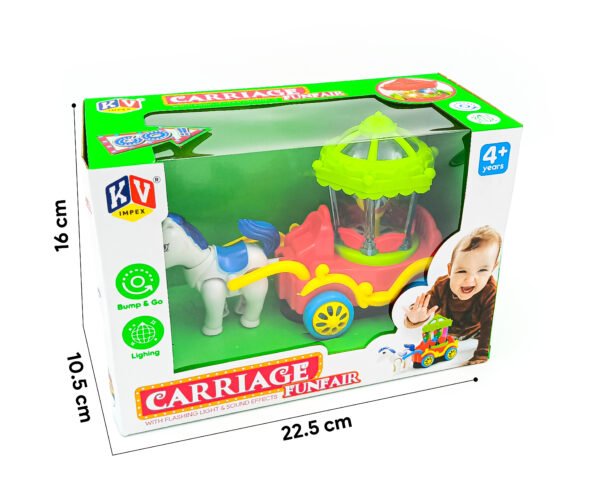 Bump & Go City Carriage Funfair (Horse And Camel) With Light And Music