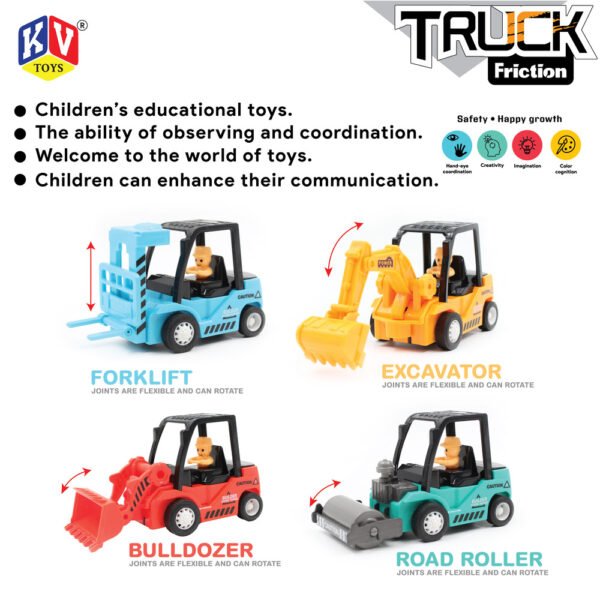 10 Pcs Friction 4 Model Mix Mover Truck
