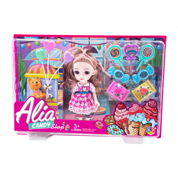 6"Alia Doll Available In 6 Models - Puppy Clinic, Carnival Ride, Candy Shop, Candy Store, Study Time, Wheels Of Wonder
