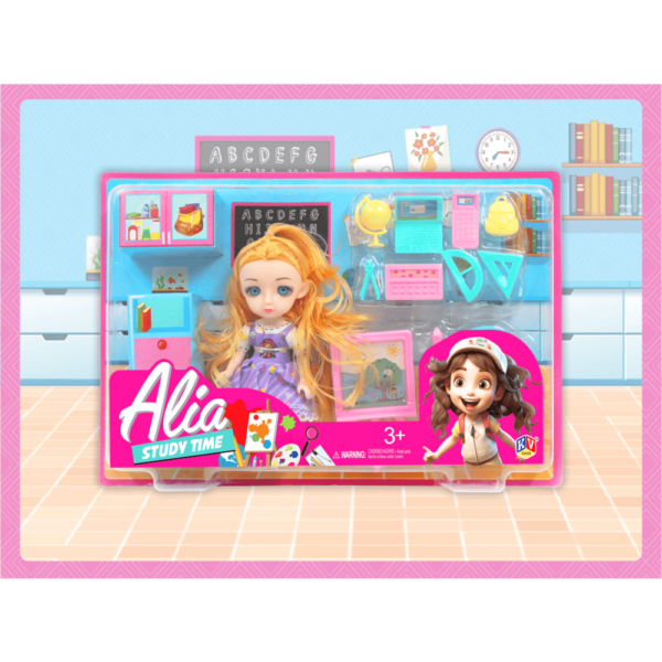 6" Alia Doll Available In 6 Models - Artist, Delicious, Puppy Care, Puppy Carriage, Study Time& Summer Style