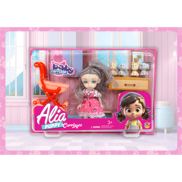 6" Alia Doll Available In 6 Models - Artist, Delicious, Puppy Care, Puppy Carriage, Study Time& Summer Style