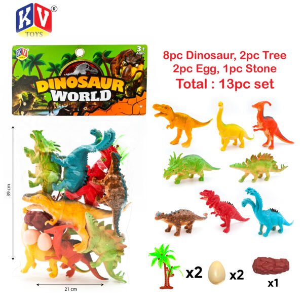 8 Pc Dinosaurs