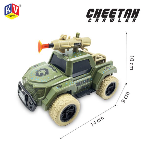 8 Pcs Friction Power Cheetah Crawler With 4 Pcs Shoot