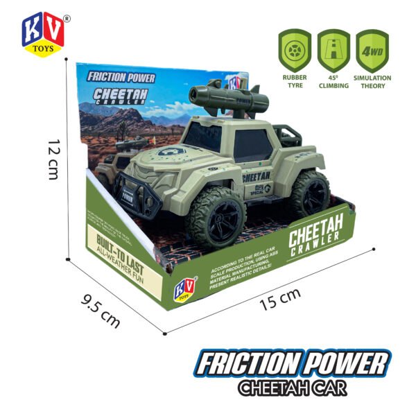 1 Pc Friction Power Cheetah Crawler With 4 Pcs Shoot - Box