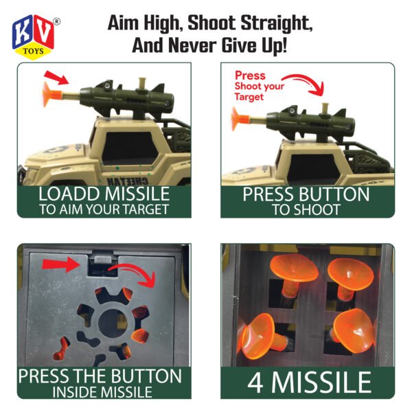 1 Pc Friction Power Cheetah Crawler With 4 Pcs Shoot - Box