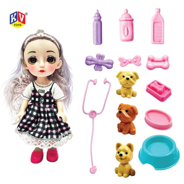 6"Alia Doll Available In 6 Models - Puppy Clinic, Carnival Ride, Candy Shop, Candy Store, Study Time, Wheels Of Wonder
