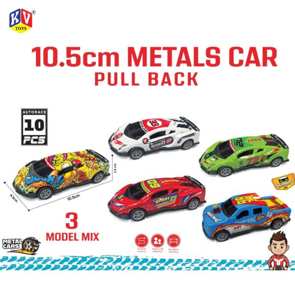 10.5 METAL CAR 10 PCS SET