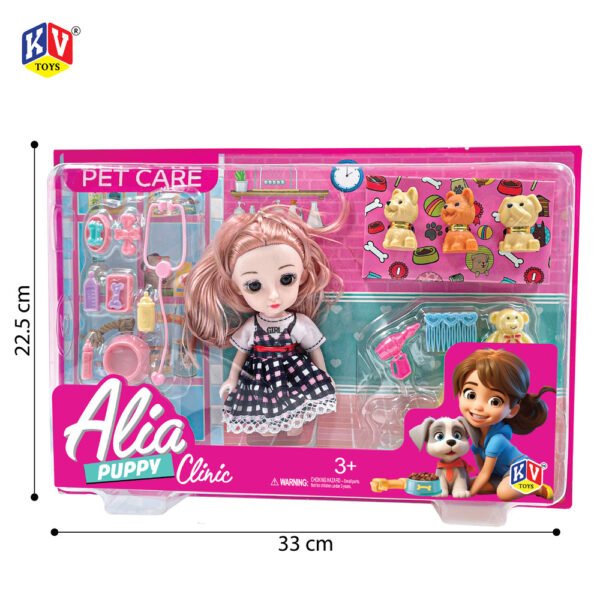 6"Alia Doll Available In 6 Models - Puppy Clinic, Carnival Ride, Candy Shop, Candy Store, Study Time, Wheels Of Wonder