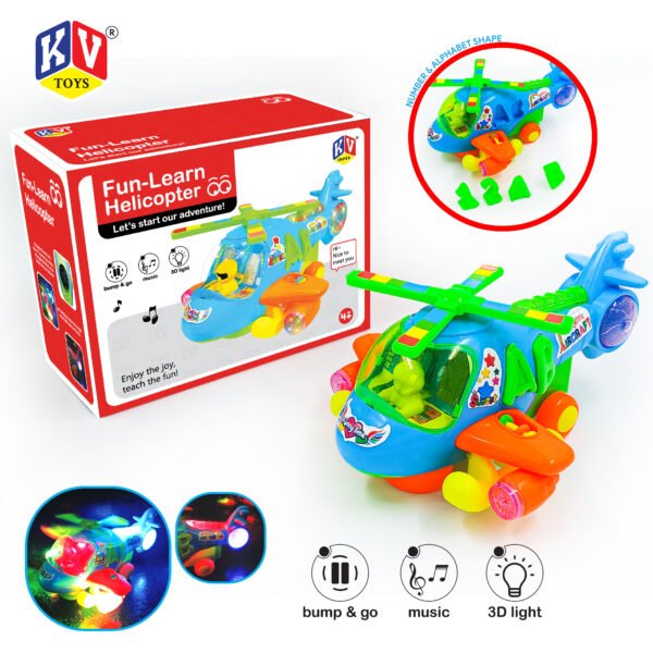 Bump & Go Colorful Helicopter