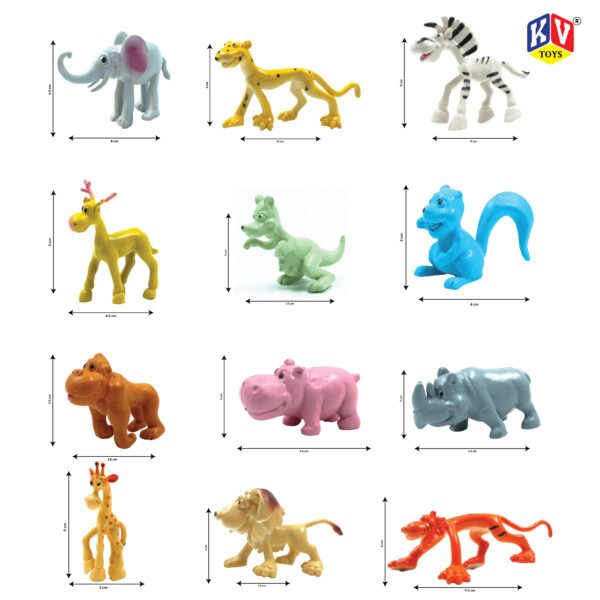 12 Pc Funny Animal