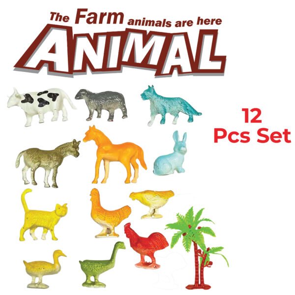 12 Pc Animal Set