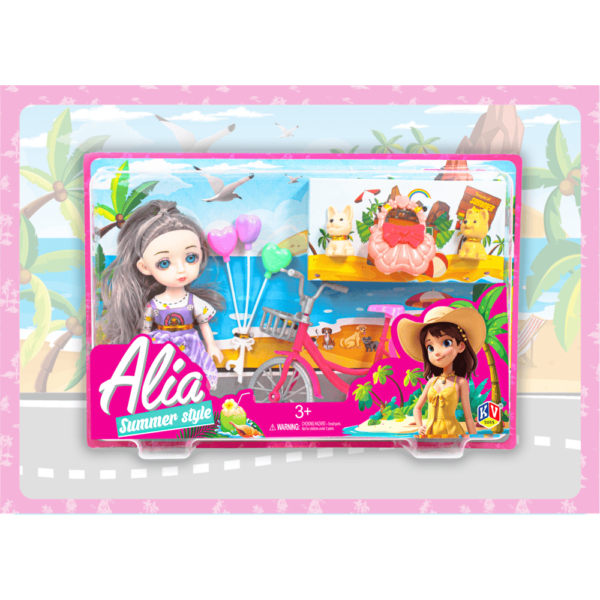 6" Alia Doll Available In 6 Models - Artist, Delicious, Puppy Care, Puppy Carriage, Study Time& Summer Style