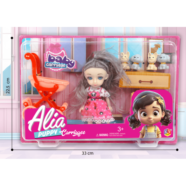 6" Alia Doll Available In 6 Models - Artist, Delicious, Puppy Care, Puppy Carriage, Study Time& Summer Style