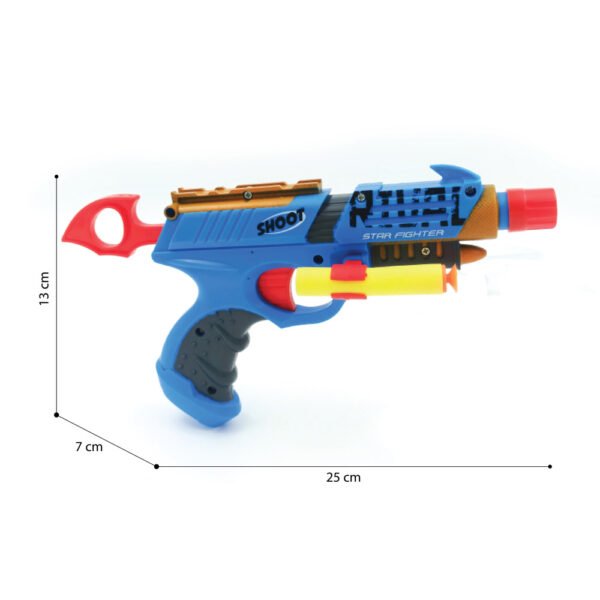 Thunder Strike Star Fighter Gun with 11 Darts - Available in 9 Colors